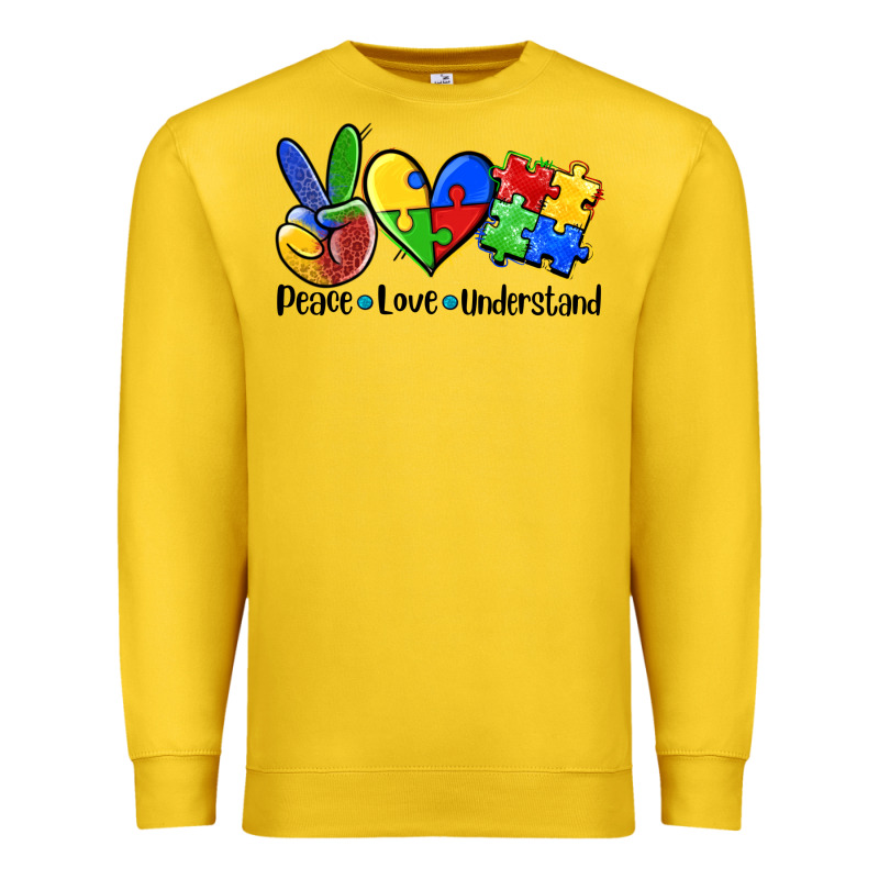 Peace Love  Cure Premium Sweatshirt by AdoDesignShop | Teevron