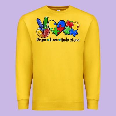 Peace Love  Cure Premium Sweatshirt Designed By Adodesignshop