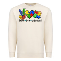 Sandshell peace love  cure Premium Sweatshirt - AdoDesignShop