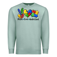 Seafoam peace love  cure Premium Sweatshirt - AdoDesignShop