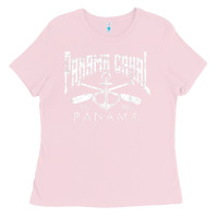 Bubblegum Pink panama canal   central america pacific ocean traveling beach t shirt Ladies Tee - maiPhamDesign
