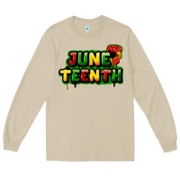 Mushroom Juneteenth Long Sleeve Tee - FaDigitalArtStudio