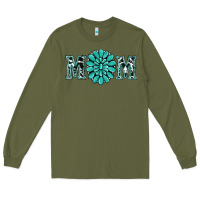 Army Green western mom Long Sleeve Tee - RanaPortraitStore