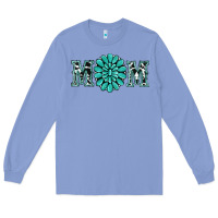 Colony Blue western mom Long Sleeve Tee - RanaPortraitStore