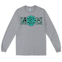 Heather Grey western mom Long Sleeve Tee - RanaPortraitStore