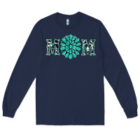 Navy western mom Long Sleeve Tee - RanaPortraitStore