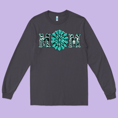 Western Mom Long Sleeve Tee Designed By Ranaportraitstore