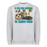 Heather Grey easter a lot can happen in three days western sunflowers Heavyweight Sweatshirt - Artiststas