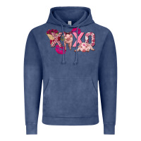 Vintage Denim Valentine's Day pig xoxo Vintage Hoodie - FaDigitalArtStudio