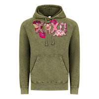 Vintage Olive Valentine's Day pig xoxo Vintage Hoodie - FaDigitalArtStudio