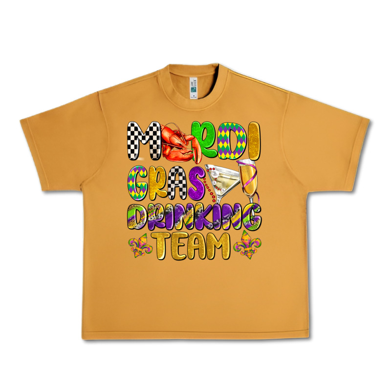 Mardi Gras Drinking Team With Glasses Olivia Urban Heavy Tee by OliviaCreatesArt | Teevron