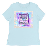 Baby Blue because mama runs this shitshow Ladies Tee - TumblerDesignByShophia