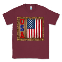 Burgundy america usa flag tumbler Classic Tee - TumblerDesignByShophia