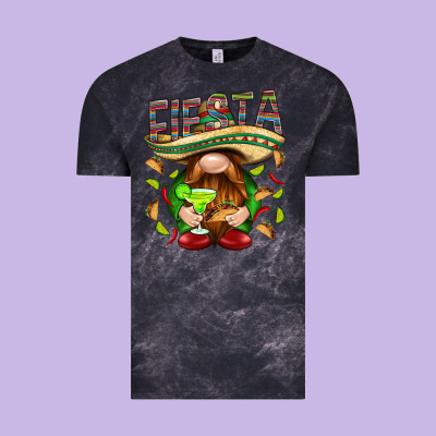 Fiesta Gnome With Tacos Mexico Vintage Tee Designed By Howdyjamesfarm