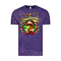 Cloud Purple Fiesta gnome with tacos Mexico Vintage Tee - HowdyJamesFarm