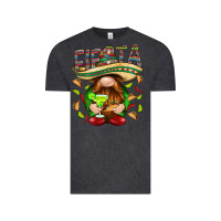 Vintage Black Fiesta gnome with tacos Mexico Vintage Tee - HowdyJamesFarm