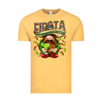 Vintage Mustard Fiesta gnome with tacos Mexico Vintage Tee - HowdyJamesFarm