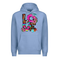 Colony Blue Love Summer Premium Hoodie - CowhideDigitalArt