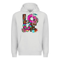 Dove Grey Love Summer Premium Hoodie - CowhideDigitalArt