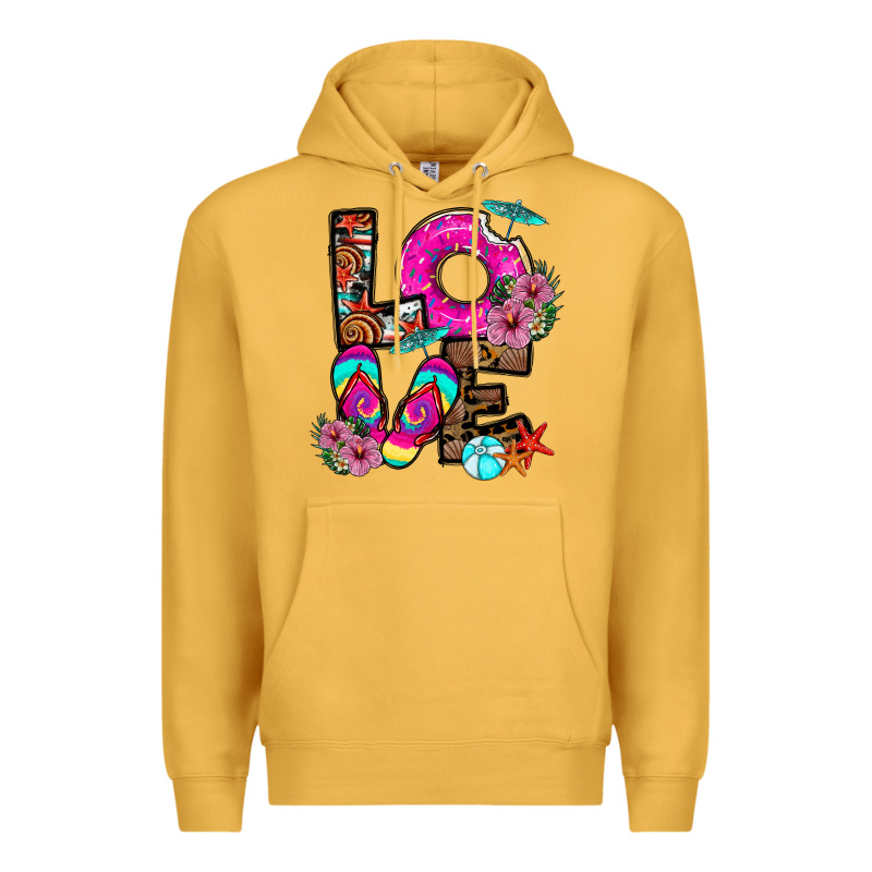 Love Summer Premium Hoodie by CowhideDigitalArt | Teevron