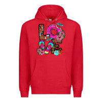 Red Love Summer Premium Hoodie - CowhideDigitalArt