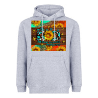 Heather Grey with god all things are possible Heavyweight Hoodie - AdoDesignShop