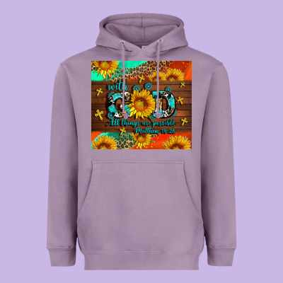 With God All Things Are Possible Heavyweight Hoodie Designed By Adodesignshop