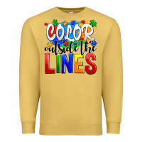 Antique Gold color outside the lines Premium Sweatshirt - AdoDesignShop