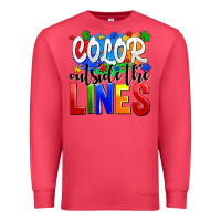 Cardinal color outside the lines Premium Sweatshirt - AdoDesignShop