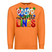 Carrot color outside the lines Premium Sweatshirt - AdoDesignShop