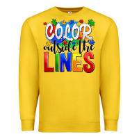 Lemon color outside the lines Premium Sweatshirt - AdoDesignShop