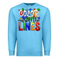 Ocean Blue color outside the lines Premium Sweatshirt - AdoDesignShop
