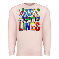 Pale Pink color outside the lines Premium Sweatshirt - AdoDesignShop