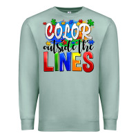 Seafoam color outside the lines Premium Sweatshirt - AdoDesignShop