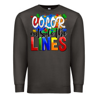 Smoke color outside the lines Premium Sweatshirt - AdoDesignShop