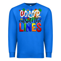 True Royal color outside the lines Premium Sweatshirt - AdoDesignShop