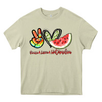 Mossy Peace love watermelon Heavy Core Tee - NancyCooperArtShop