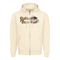 Sandshell coffee time Zipper Hoodie - BarkalooDesign
