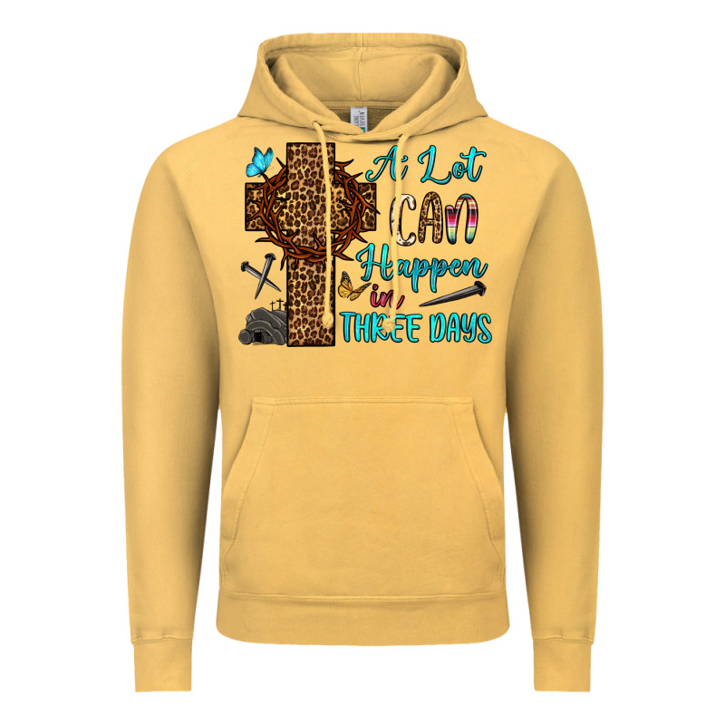 Easter Day A Lot Can Happen In Three Days Vintage Hoodie by OliviaCreatesArt | Teevron