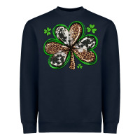 Navy western st patricks day shamrocks Heavyweight Sweatshirt - Artiststas