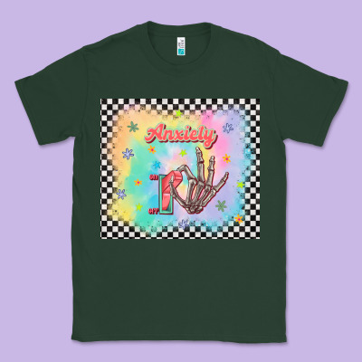 Anxiety On Tumbler Classic Tee Designed By Tumblerdesignbyshophia