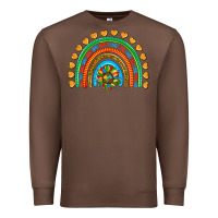 Chestnut autism heart ribbon rainbow Premium Sweatshirt - AdoDesignShop