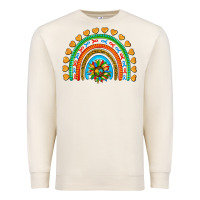 Sandshell autism heart ribbon rainbow Premium Sweatshirt - AdoDesignShop