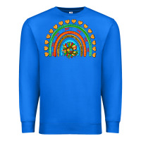 True Royal autism heart ribbon rainbow Premium Sweatshirt - AdoDesignShop