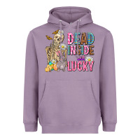 Lavender easter dead inside but lucky  with skeleton Heavyweight Hoodie - AdoDesignShop