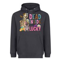 Smoke easter dead inside but lucky  with skeleton Heavyweight Hoodie - AdoDesignShop