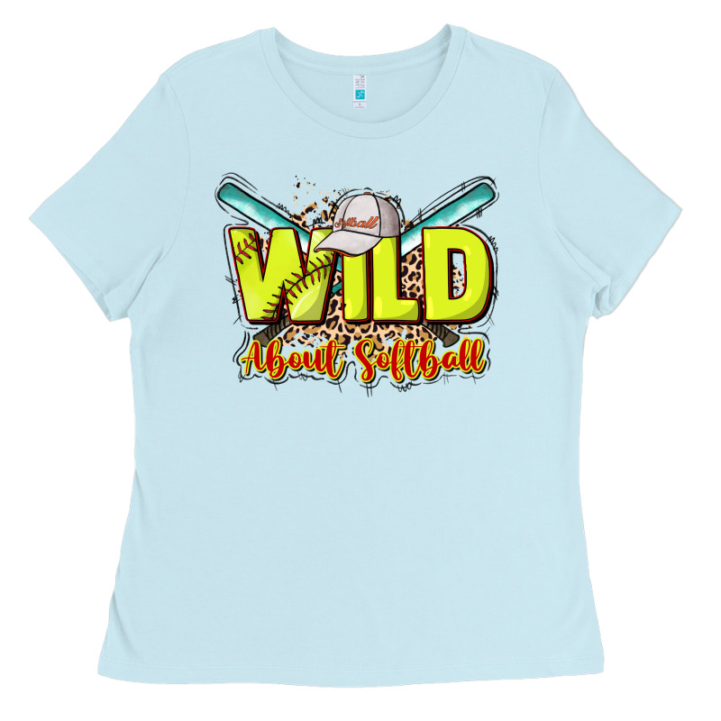 Wild About Softball Ladies Tee by HowdyJamesFarm | Teevron