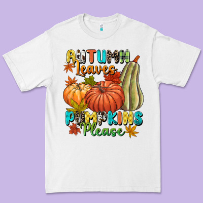 Autumn Leaves Pumpkins Please Premium Tee Designed By Nancycooperartshop