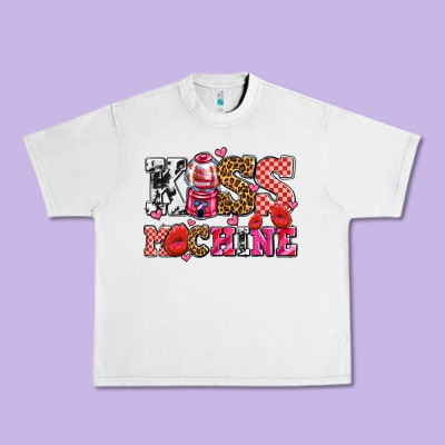 Kiss Machine With Lips Olivia Urban Heavy Tee Designed By Oliviacreatesart