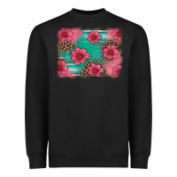 Black easter spring leopard serape background Heavyweight Sweatshirt - Artiststas